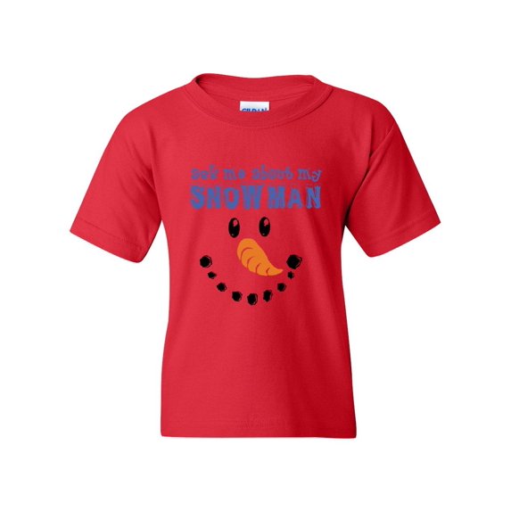 MmF - Big Girls T-Shirts and Tank Tops - MY XMAS SNOWMAN FLIP UP