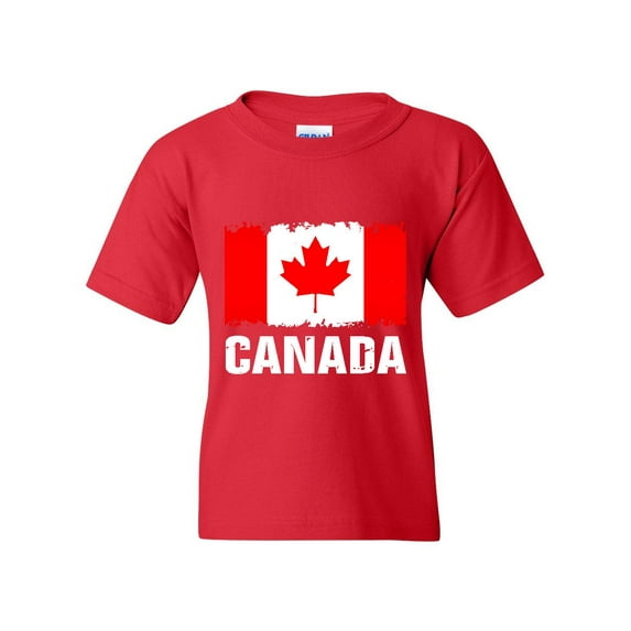 MmF - Big Girls T-Shirts and Tank Tops, up to Big Girls Size 24 - Canada Flag