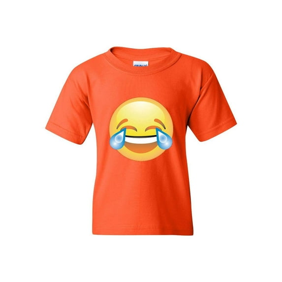 MmF - Big Girls T-Shirts and Tank Tops, up to Big Girls Size 24 - Emoji Laughing Tears