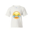 thumbnail image 1 of MmF - Big Girls T-Shirts and Tank Tops, up to Big Girls Size 24 - Emoji Laughing Tears, 1 of 5