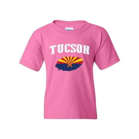 MmF - Big Girls T-Shirts and Tank Tops, up to Big Girls Size 24 - Tucson Arizona Flag