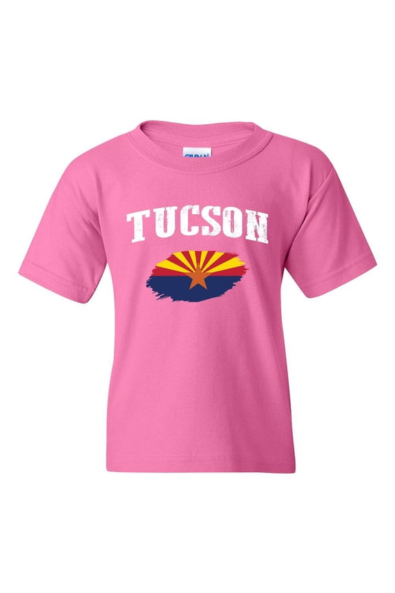 MmF - Big Girls T-Shirts and Tank Tops, up to Big Girls Size 24 - Tucson Arizona Flag