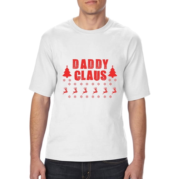 MmF - Big Men's T-Shirt - Christmas Daddy Claus in Red