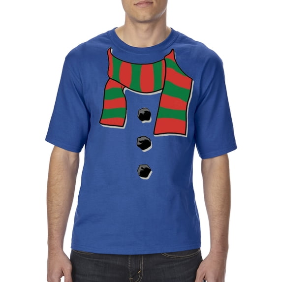 Artix - Big Men's T-Shirt - Christmas Snowman Scarf