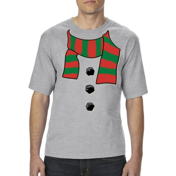 MmF - Big Men's T-Shirt - Christmas Snowman Scarf