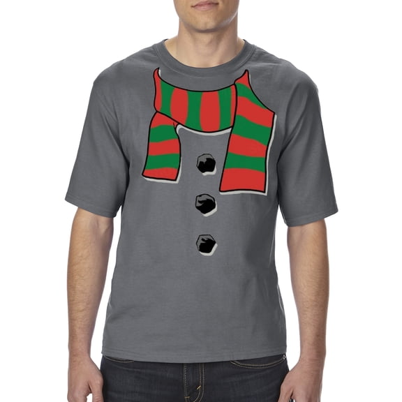 Artix - Big Men's T-Shirt - Christmas Snowman Scarf