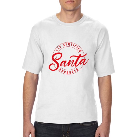 MmF - Big Men's T-Shirt - ELF CERTIFIED SANTA APPROVED XMAS
