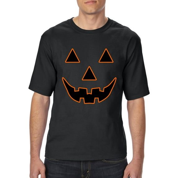 MmF - Big Men's T-Shirt - Halloween Jack O' Lantern Pumpkin Face