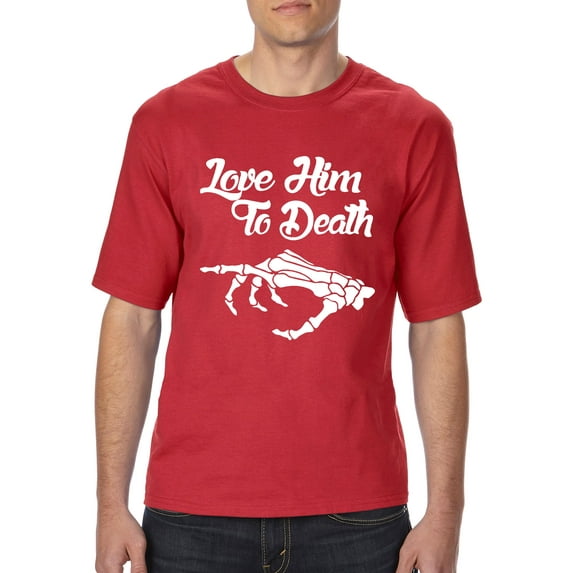 MmF - Big Men's T-Shirt - Halloween Love Him To Death Matching Halloween Couple