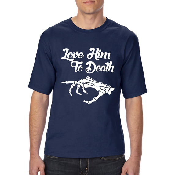 MmF - Big Men's T-Shirt - Halloween Love Him To Death Matching Halloween Couple