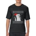 thumbnail image 1 of MmF - Big Men's T-Shirt - XMAS DINOSAUR UGLY SWEATER, 1 of 5