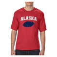 thumbnail image 1 of MmF - Big Men's T-Shirt, up to Tall Size 3XLT - Alaska Flag, 1 of 5