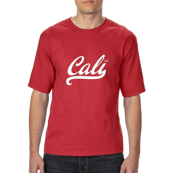 MmF - Big Men's T-Shirt, up to Tall Size 3XLT - California Cali