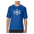 thumbnail image 1 of MmF - Big Men's T-Shirt, up to Tall Size 3XLT - Christmas Snowflake, 1 of 5