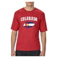 thumbnail image 1 of MmF - Big Men's T-Shirt, up to Tall Size 3XLT - Colorado Flag, 1 of 5