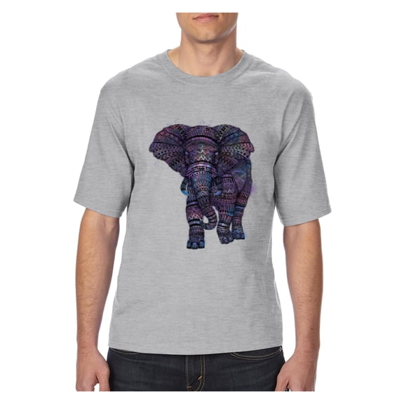 MmF - Big Men's T-Shirt, up to Tall Size 3XLT - Elephant