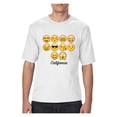 thumbnail image 1 of MmF - Big Men's T-Shirt, up to Tall Size 3XLT - Emoji Entourage, 1 of 5