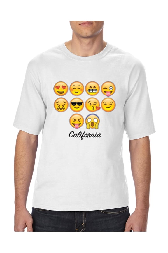 MmF - Big Men's T-Shirt, up to Tall Size 3XLT - Emoji Entourage