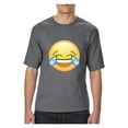 thumbnail image 1 of MmF - Big Men's T-Shirt, up to Tall Size 3XLT - Emoji Laughing Tears, 1 of 5