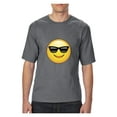 thumbnail image 1 of MmF - Big Men's T-Shirt, up to Tall Size 3XLT - Emoji with Sunglasses, 1 of 5