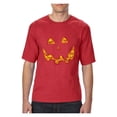 thumbnail image 1 of MmF - Big Men's T-Shirt, up to Tall Size 3XLT - Halloween Costume Pumpkin Face, 1 of 5