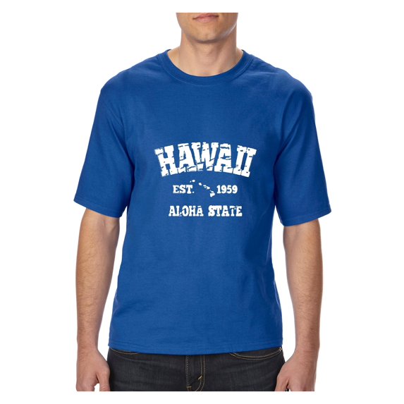 MmF - Big Men's T-Shirt, up to Tall Size 3XLT - Hawaii