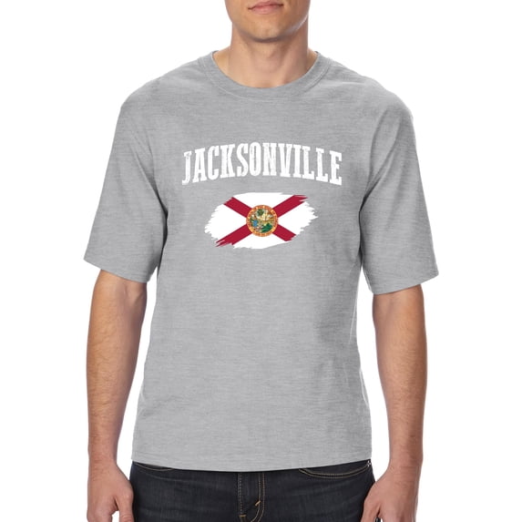 MmF - Big Men's T-Shirt, up to Tall Size 3XLT - Jacksonville