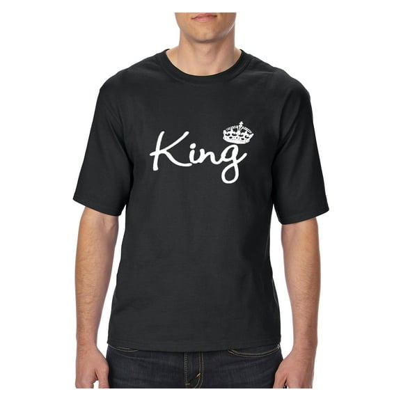 MmF - Big Men's T-Shirt, up to Tall Size 3XLT - King Crown