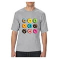 thumbnail image 1 of MmF - Big Men's T-Shirt, up to Tall Size 3XLT - Love Food Donuts Doughnuts, 1 of 5