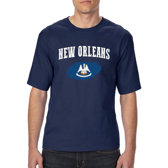MmF - Big Men's T-Shirt, up to Tall Size 3XLT - New Orleans Louisiana