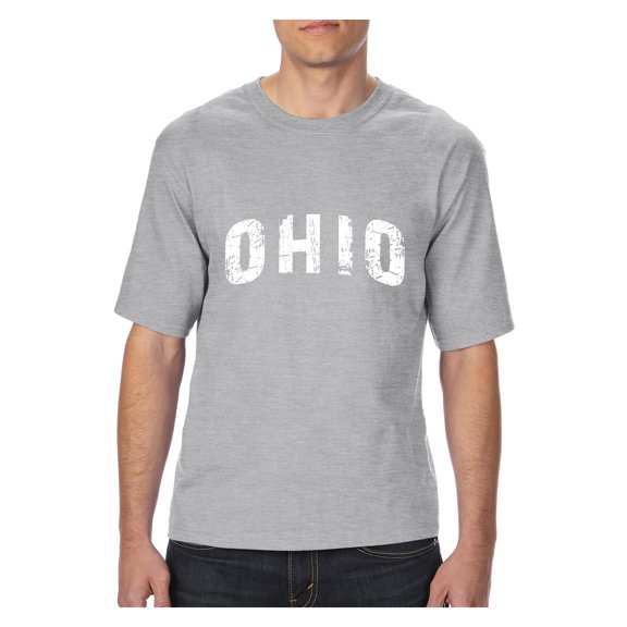 MmF - Big Men's T-Shirt, up to Tall Size 3XLT - Ohio