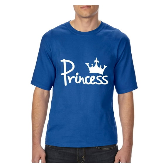 MmF - Big Men's T-Shirt, up to Tall Size 3XLT - Princess Crown
