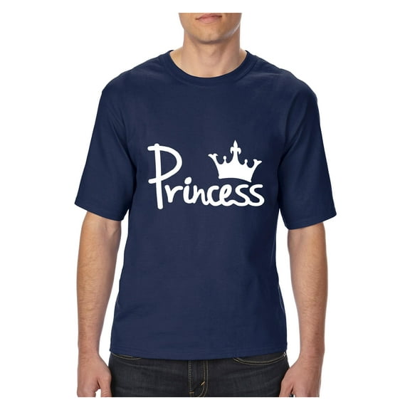 MmF - Big Men's T-Shirt, up to Tall Size 3XLT - Princess Crown