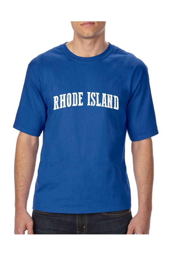 MmF - Big Men's T-Shirt, up to Tall Size 3XLT - Rhode Island