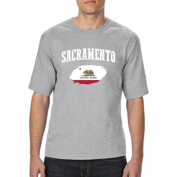 MmF - Big Men's T-Shirt, up to Tall Size 3XLT - Sacramento