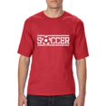 thumbnail image 1 of MmF - Big Men's T-Shirt, up to Tall Size 3XLT - Soccer With Ball, 1 of 5