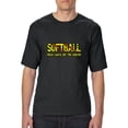 thumbnail image 1 of MmF - Big Men's T-Shirt, up to Tall Size 3XLT - Softball Play Hard or Go Home, 1 of 5