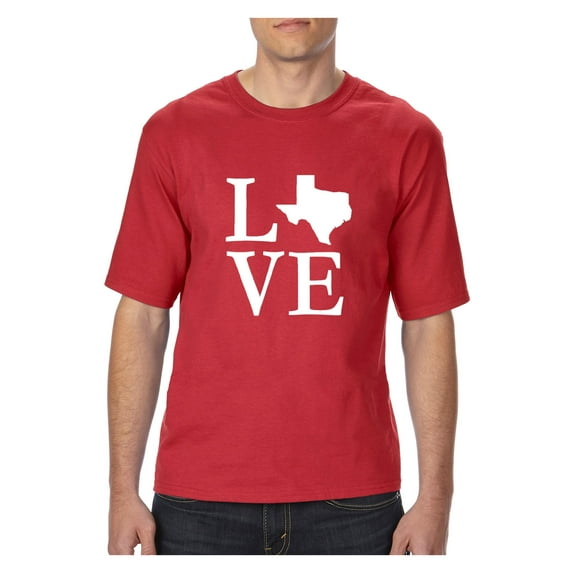 MmF - Big Men's T-Shirt, up to Tall Size 3XLT - Texas Flag