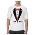 thumbnail image 1 of MmF - Big Men's T-Shirt, up to Tall Size 3XLT - Tuxedo Prom Costume, 1 of 5