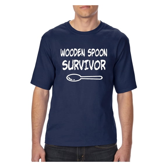MmF - Big Men's T-Shirt, up to Tall Size 3XLT - Wooden Spoon Survivor