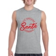 thumbnail image 1 of MmF - Men's Graphic T-Shirt Sleeveless - ELF CERTIFIED SANTA APPROVED XMAS, 1 of 5