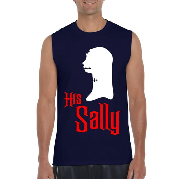 MmF - Men's Graphic T-Shirt Sleeveless - Halloween Her Jack Matching Halloween Couple