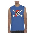 thumbnail image 1 of Men's Graphic T-Shirt Sleeveless - Jolly Roger Skull & Crossbones, 1 of 5
