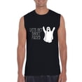 thumbnail image 1 of MmF - Men's Graphic T-Shirt Sleeveless - Halloween Let`s Get Sheet Faced Ghost, 1 of 5