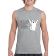 thumbnail image 1 of MmF - Men's Graphic T-Shirt Sleeveless - Halloween Let`s Get Sheet Faced Ghost, 1 of 5