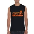 thumbnail image 1 of MmF - Men's Graphic T-Shirt Sleeveless - Halloween Let`s Get Smashed, 1 of 5