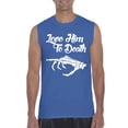 thumbnail image 1 of MmF - Men's Graphic T-Shirt Sleeveless - Halloween Love Him To Death Matching Halloween Couple, 1 of 5