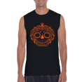 thumbnail image 1 of MmF - Men's Graphic T-Shirt Sleeveless - Halloween Sugar Pumpkin, 1 of 5