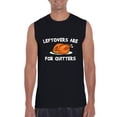 thumbnail image 1 of MmF - Men's Graphic T-Shirt Sleeveless - LEFTOVERS ARE FOR QUITTERS, 1 of 5