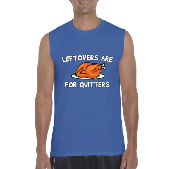 MmF - Men's Graphic T-Shirt Sleeveless - LEFTOVERS ARE FOR QUITTERS